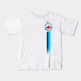 DORAEMON -3 coarse stripes Kids T-Shirt